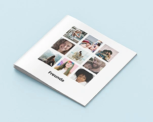 Quadratisches Fotoheft